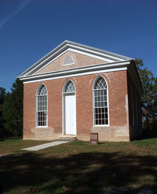 LM16 - Anglican Church - Greek Revival - Southwest of Louisiana, Missouri, USA