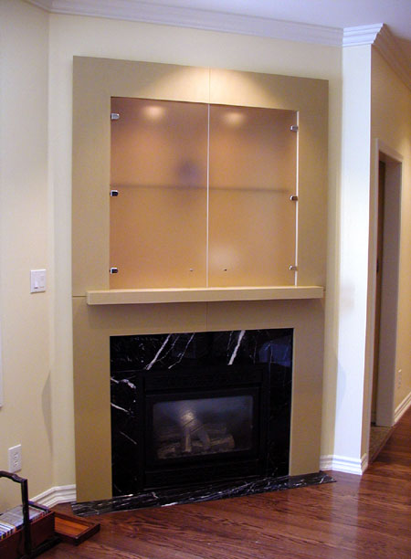 WFHDL07a - MDF Fireplace Surround Awaiting Finishing - Condominium - Toronto, Onatario - 2006