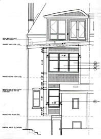Drawing of Proposed New Bay Window